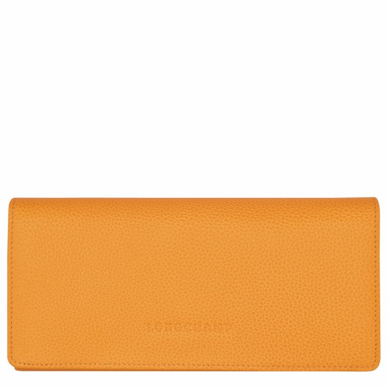 Apricot Longchamp Le Foulonne Men's Wallets